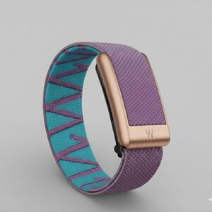 New Whoop 5.0 Pink/Blue Band with Rose Gold Clasp/Hook/Trim - whoop 5.0 one/life